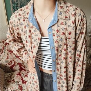 Talbots floral shirt